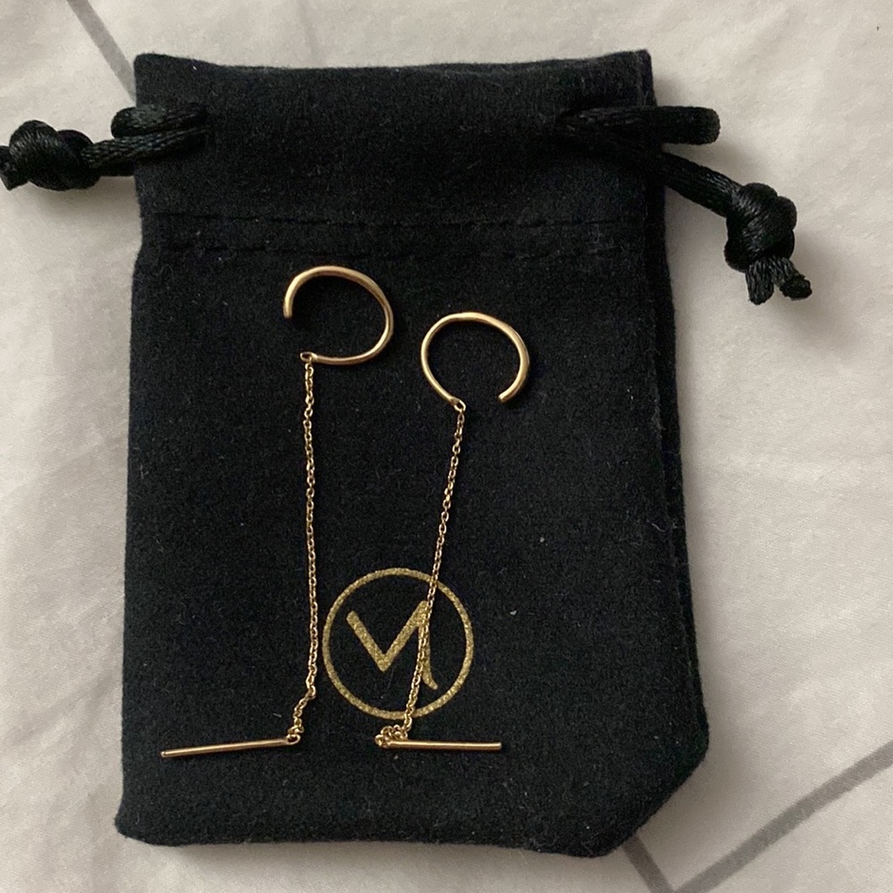 Mejuri 14k gold drop earrings